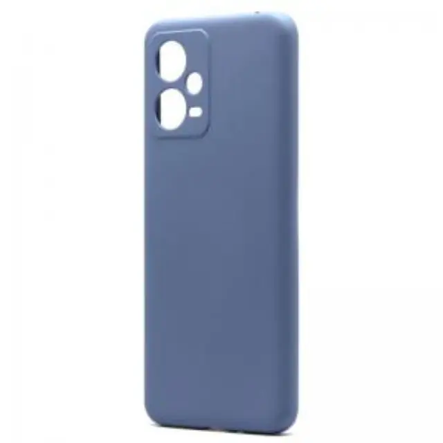 Θήκη Liquid Silicon inos Xiaomi Poco X5 5G/ Redmi Note 12 5G L-Cover Γκρι-Μπλε N62622 2