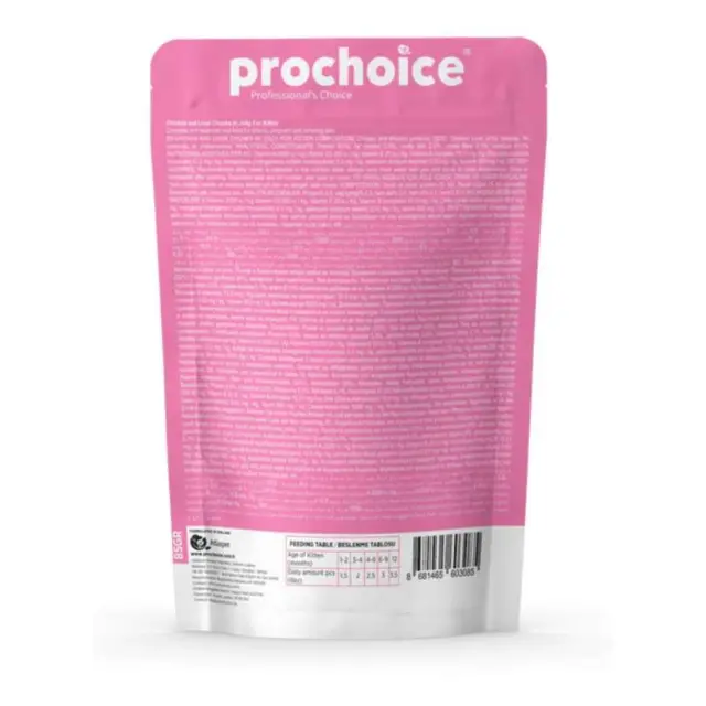 Υγρή Τροφή Γάτας Prochoice Pouch Kitten Κοτόπουλο - Συκώτι 85gr 2