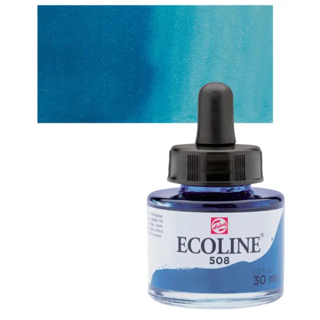 Μελάνι Talens Ecoline - 508 Prussian Blue - 30ml