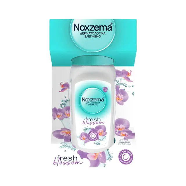 Noxzema Fresh Blossom Anti-Transpirant Αποσμητικό 72h σε Roll-On 50ml 2