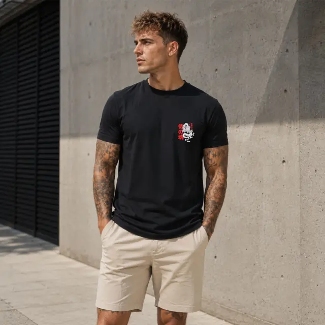 T-shirt Noshame® Μαύρο με τύπωμα - 3026068 - XXL 2