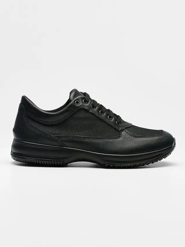 Imac Sneakers Ανδρικό Δέρμα/'Υφασμα Μαύρο IMA/351081 NERO 2