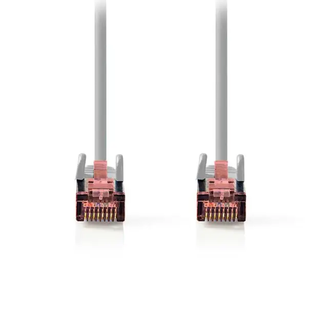 Καλώδιο δικτύου CAT 6, S/FTP, 10m σε γκρι χρώμα.