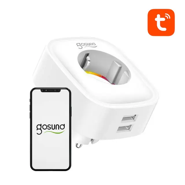 Smart plug WiFi Gosund SP112 2xUSB, Tuya 2