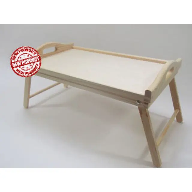Δίσκος ξύλινος με πτυσσόμενα πόδια 50x30x27cm