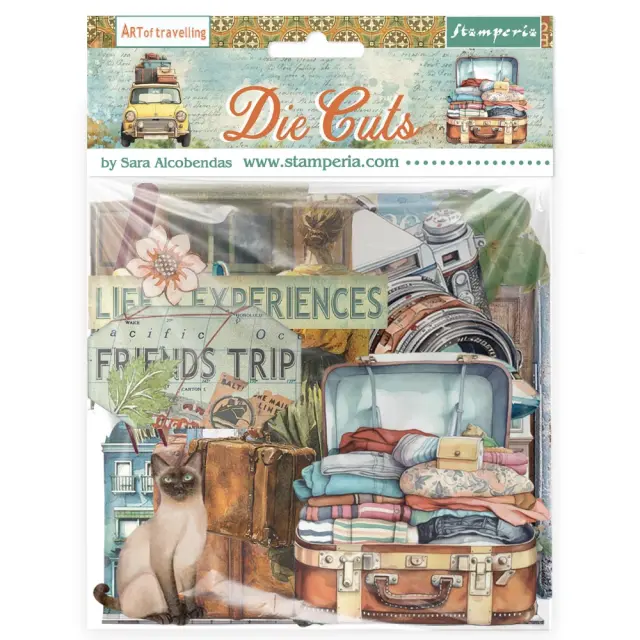 Die Cuts Stamperia, Art of Travelling