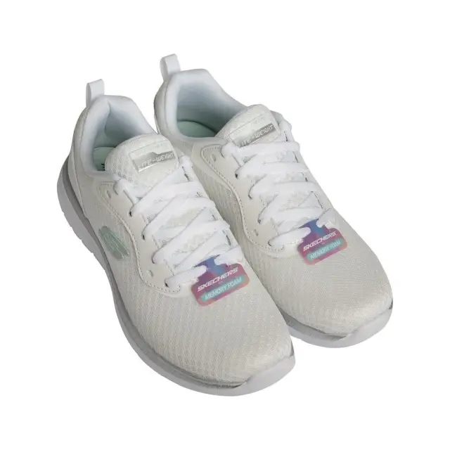 Skechers Women's Bountiful Άσπρο - Ασημί 12606-WSL (Skechers) 2