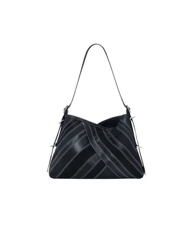 Desigual - Γυναικεία Τσάντα Ώμου Fibonacci Buxton 25WAXP72-2000 Μαύρο 3