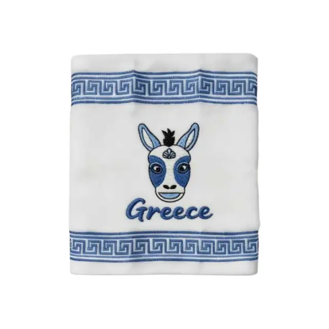 Πετσέτα ποτηρόπανο Souvenir με κέντημα - Σετ 12pcs - Greece - 416389