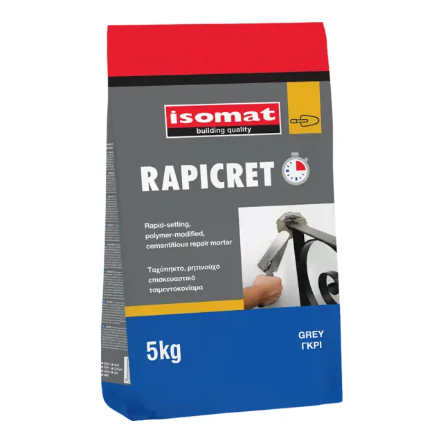 ISOMAT RAPICRET ΤΣΙΜΕΝΤΟ ΤΑΧΕΙΑΣ ΠΗΞΗΣ ΓΚΡΙ 5KG