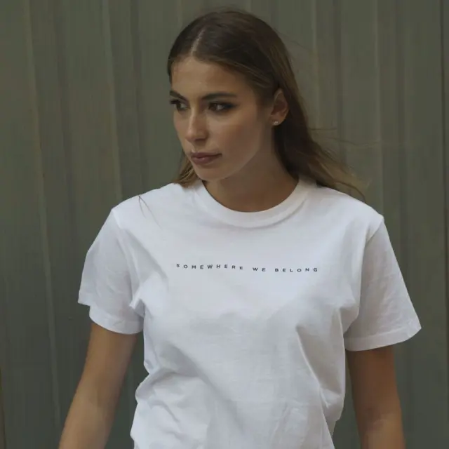 Ghetto “Somewhere We Belong” White T-Shirt | Unisex 2