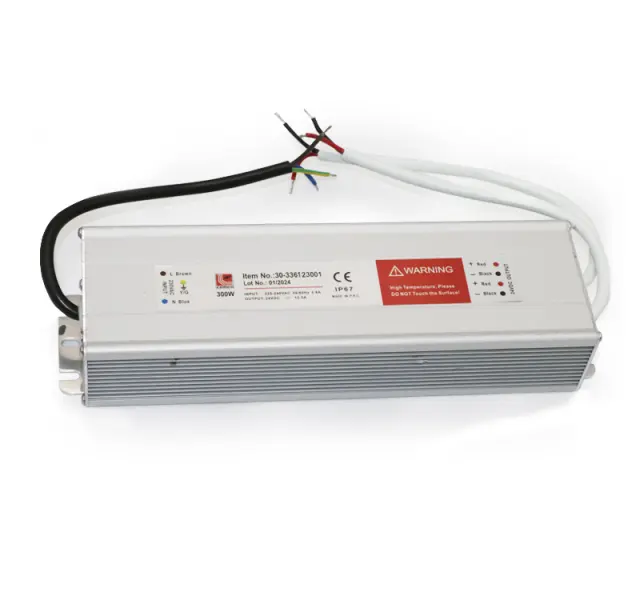 ΤΡΟΦΟΔΟΤΙΚΟ ΣΤΕΓΑΝΟ ΓΙΑ ΤΑΙΝΙΕΣ LED 240V/12VDC 300W IP67