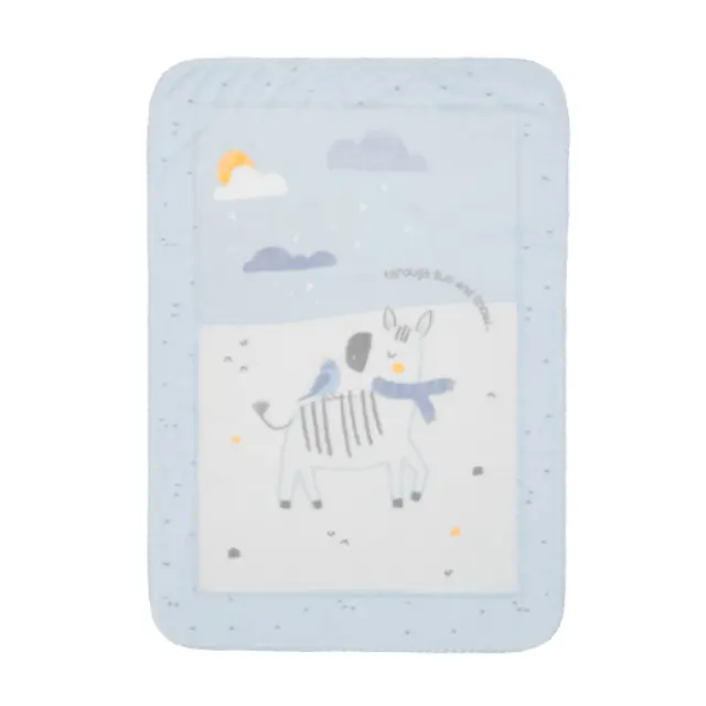 Κουβέρτα Stripy Friends (110×140 εκ.) - Kikka Boo