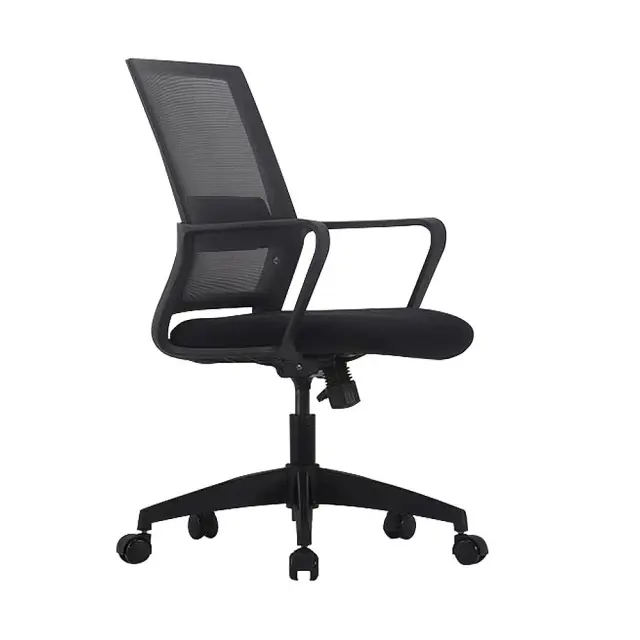 Πολυθρόνα Γραφείου BF2115 Μαύρο Ύφασμα/Mesh 62x58x92/100cm
