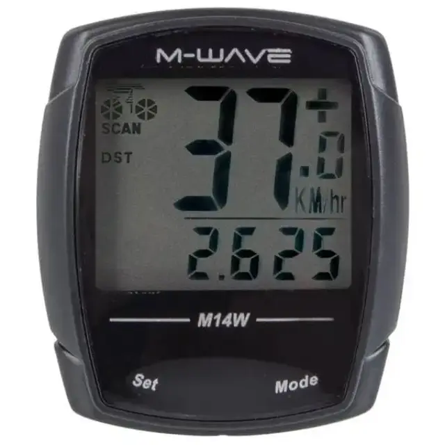 ΚΟΝΤΕΡ M-WAVE M14W 14 ΛΕΙΤΟΥΡΓΙΕΣ ΑΣΥΡΜΑΤΟ - ΜΑΥΡΟ