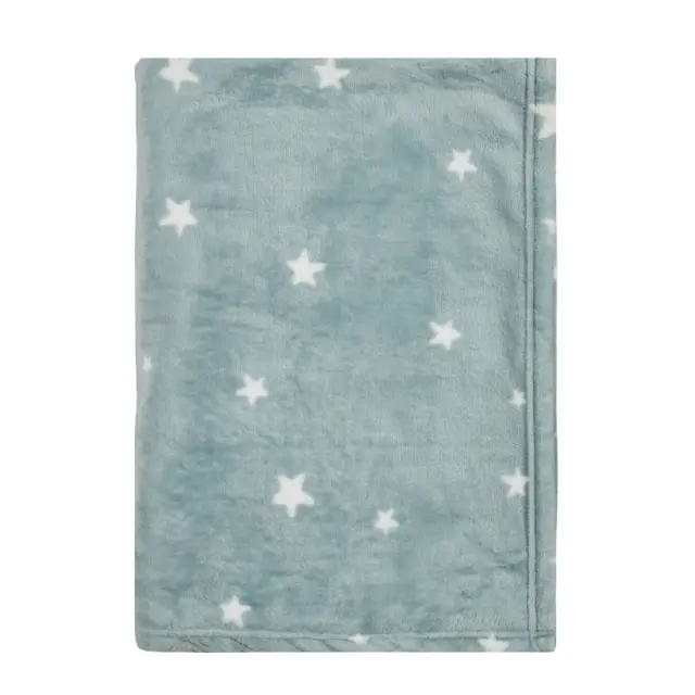 Κουβέρτα Fleece Κούνιας Kentia Arcturo Soft Blue-White 100x140 2