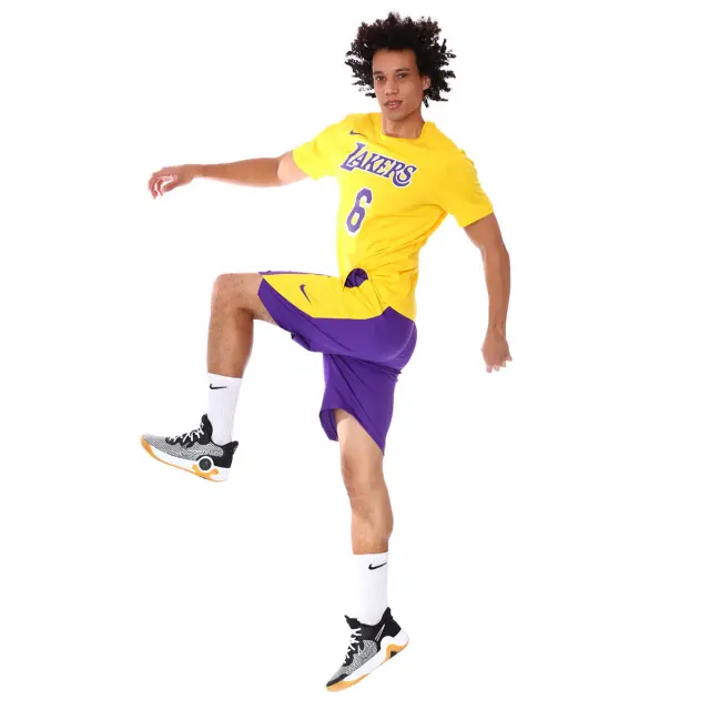 Nike Los Angeles Lakers NBA Dri-FIT Μπασκετική Βερμούδα AJ5077-504 - L 3
