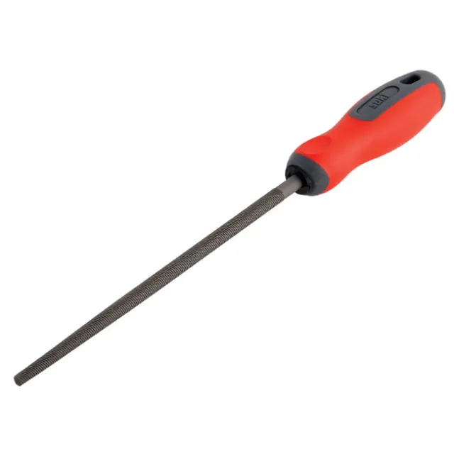 Λίμα Στρογγυλή SINGLE CUT 200mm Με Λαβή 2 Υλικών