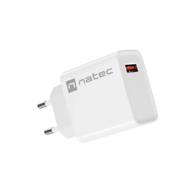 Natec Charger Ribera 18W USB-A White (NUC-2057)