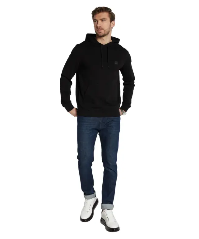 Hugo Boss - Ανδρικό Φούτερ Με Κουκούλα Wetalk 50509314-001 Μαύρο 2