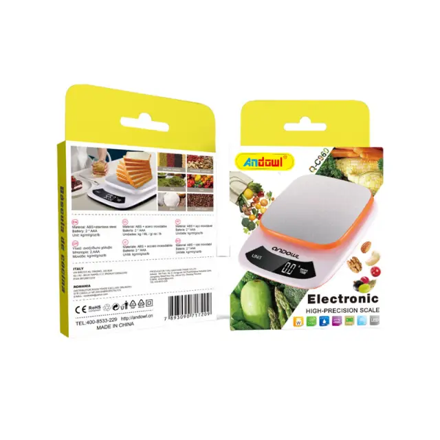 Andowl Ψηφιακή Ζυγαριά Κουζίνας 1gr/3kg Q-C960 - Electronic kitchen scale 075663 3