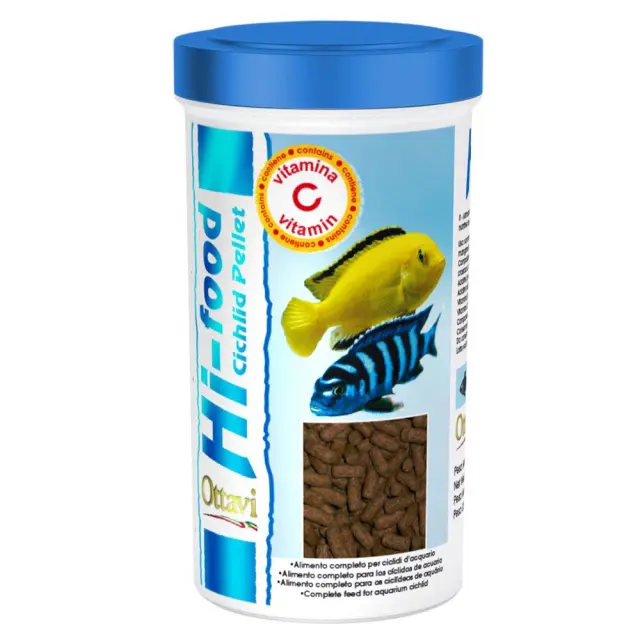 Ottavi Hi-Food Cichlid Pellet Τροφή για Κιχλίδες 250ml/90gr
