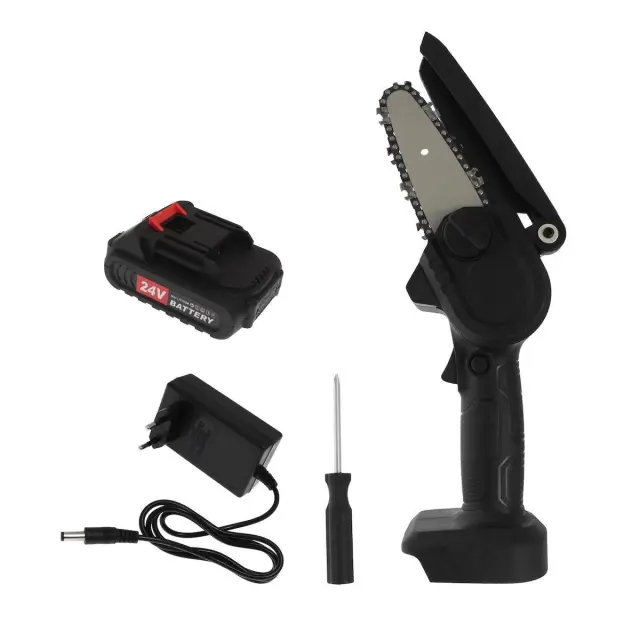 Mini Κλαδευτικό Αλυσοπρίονο Μπαταρίας 0.808kg με Λάμα 17cm