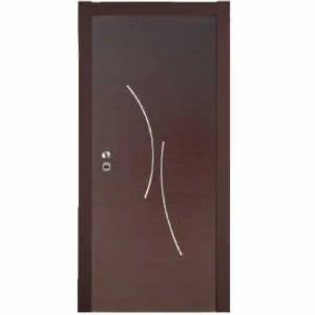 Εσωτερική Πόρτα Wenge με inox ΚΠ 116 2