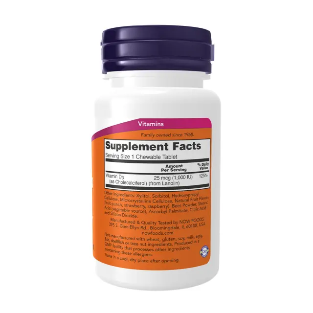 Now Foods Vitamin D-3 1,000 IU 2