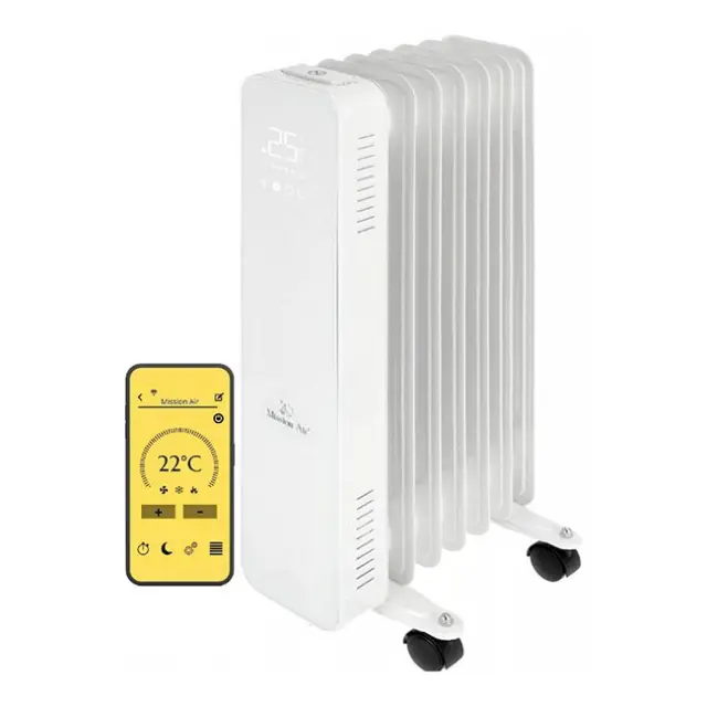 Mission Air Oil Radiator Oslo WiFi 1500W White (OSLO 1500 WHITE)