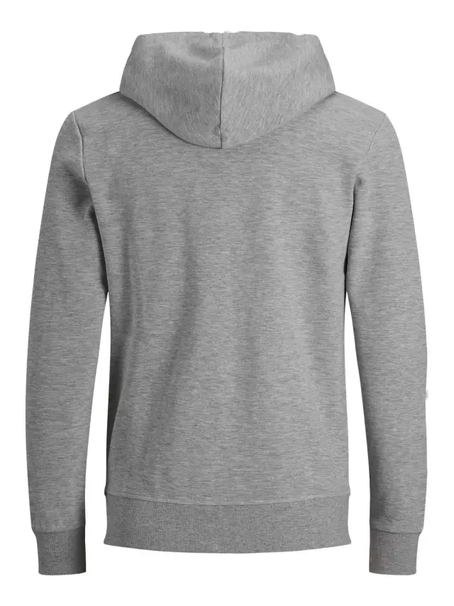 JJEBASIC SWEAT ZIP HOOD NOOS Light Grey Melange 2