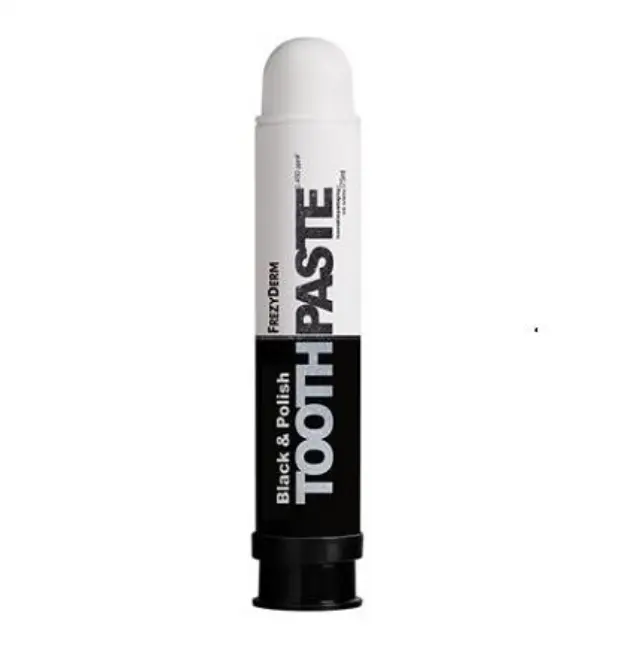 Frezyderm Black & White Toothpaste Οδοντόκρεμα που Απομακρύνει τις Χρώσεις Προσφέροντας Φυσική Λεύκανση & Στίλβωση 75ml