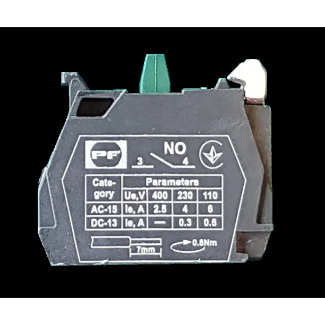 Pushbutton contact FP NO