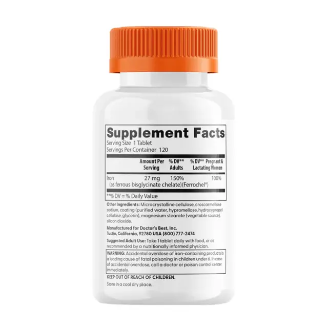 Doctor's Best High Absorption Iron 27 mg 2