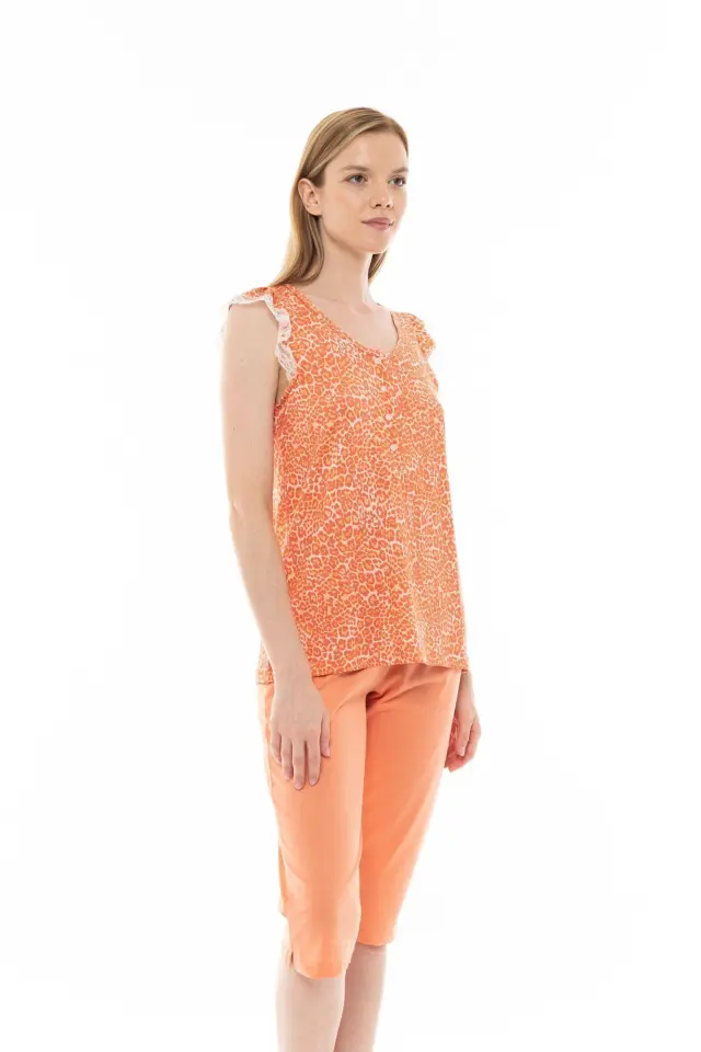 S1235 - Type - PYJAMA CAPRI ORANGE LEO - M 3