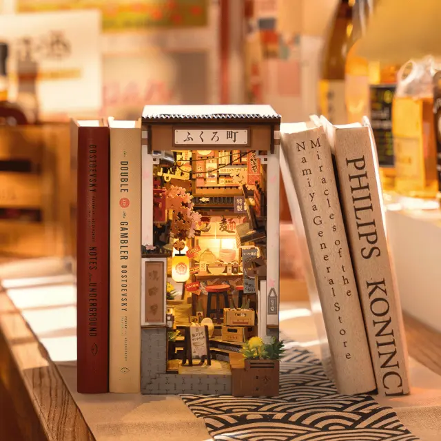 Robotime DIY Book Nook Sakura Wine Alley TGB11 2
