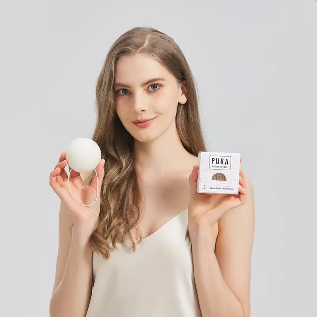 Sister Young Pura Konjac Sponge White Καθαρό Φυσικό Σφουγγάρι Konjac 3