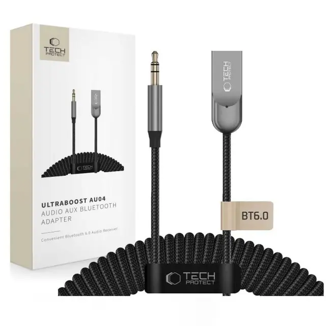Tech-protect Ultraboost Au04 Audio Adapter Aux Bluetooth 6.0 Grey 2