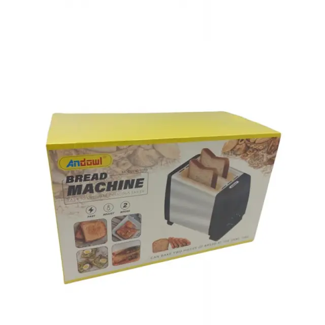 Andowl Q T159 Φρυγανιέρα 2 Θέσεων 750W Μαύρη