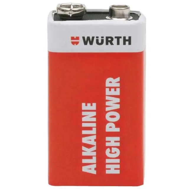 ΑΛΚΑΛΙΚΕΣ ΜΠΑΤΑΡΙΕΣ 9V E BLOCK WURTH 1ΤΕΜ 0827115