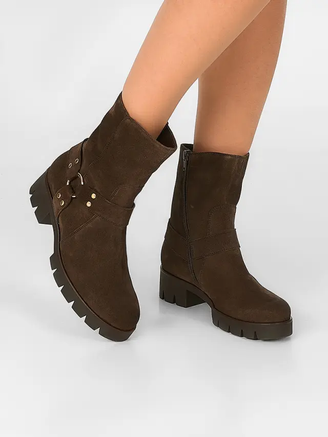 Gabor Μποτάκια Γυναικείο δέρμα suede Καφέ GAB/51713 18-ENGL/BROWN 2