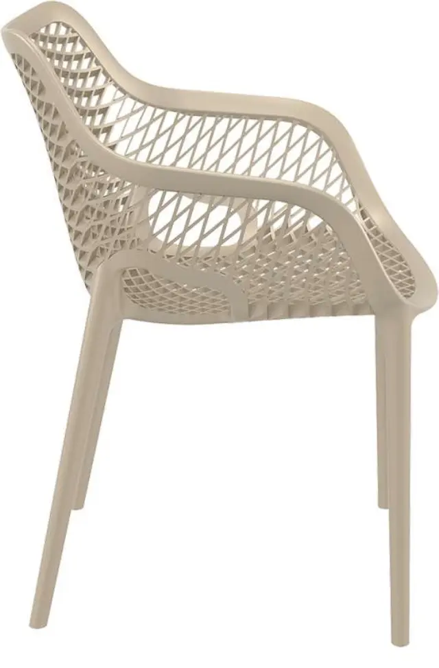 Πολυθρόνα Στοιβαζόμενη AIR Dove Grey PP 57x60x81cm 3