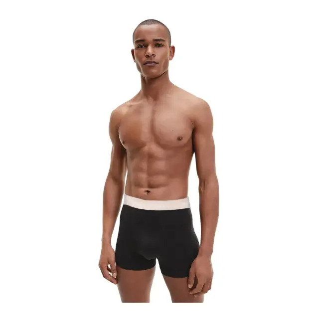 Calvin Klein Ανδρικό Boxer Μακρύ - Τριπλό Πακέτο, Χρώμα B- Ocean Storm-Lime-Signature Blue - S 2