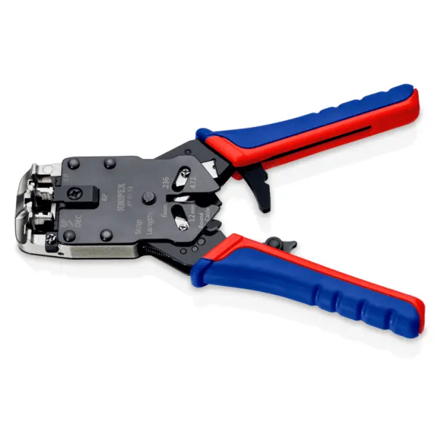 Knipex 975112- Πένσα ακροδεκτών κλιπ για τηλέφωνα και pc 4-6-8 οδών No200mm 2