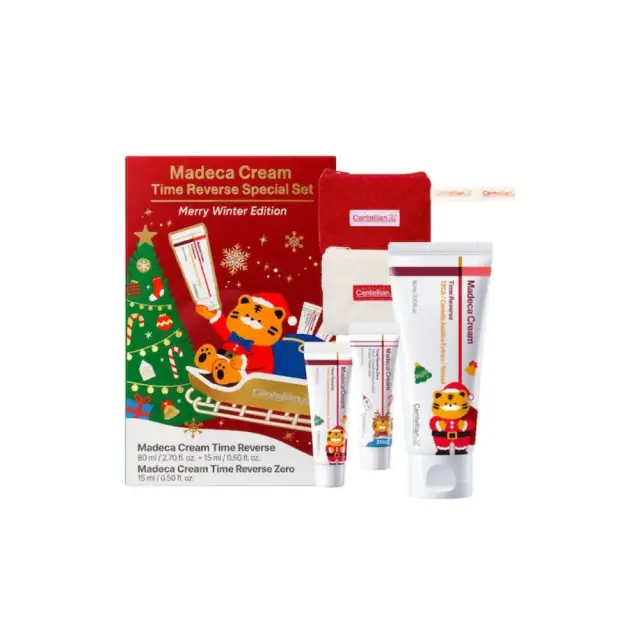 Centellian24 Madeca Cream Time Reverse Merry Winter Edition Travel Set Σετ Προσώπου για Αντιγήρανση και Ενυδάτωση