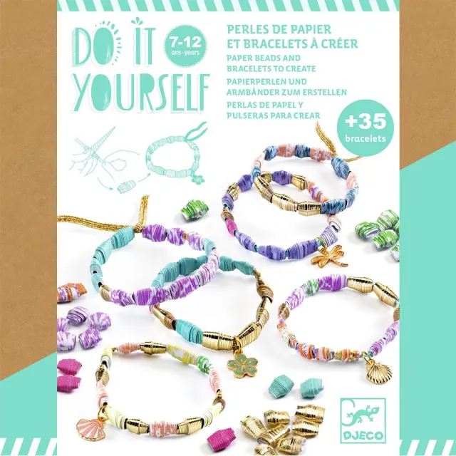 Djeco DIY Φτιάχνω τα δικά μου βραχιόλια Χρυσά & Κομψά 7-12 ετών 07972