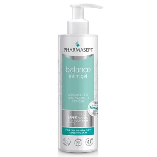PHARMASEPT Derma Balance Intim Gel Απαλό Gel Καθαρισμού με Πρεβιοτικά για την Ευαίσθητη Περιοχή 250ml