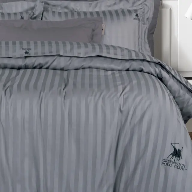 Σετ Σεντόνια 270Χ280 King Size Χωρίς Λάστιχο Cotton Premium Greenwich Polo Club 2152 Ανθρακί 2