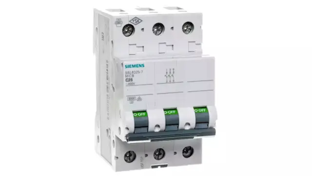 Miniature circuit breaker 400 V 6kA, 3-pole, C, 25A