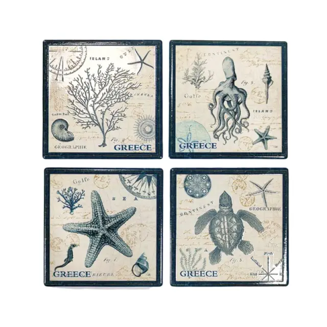 Σετ σουβέρ Greece 4τμχ - Coaster set 4pcs 026042 2
